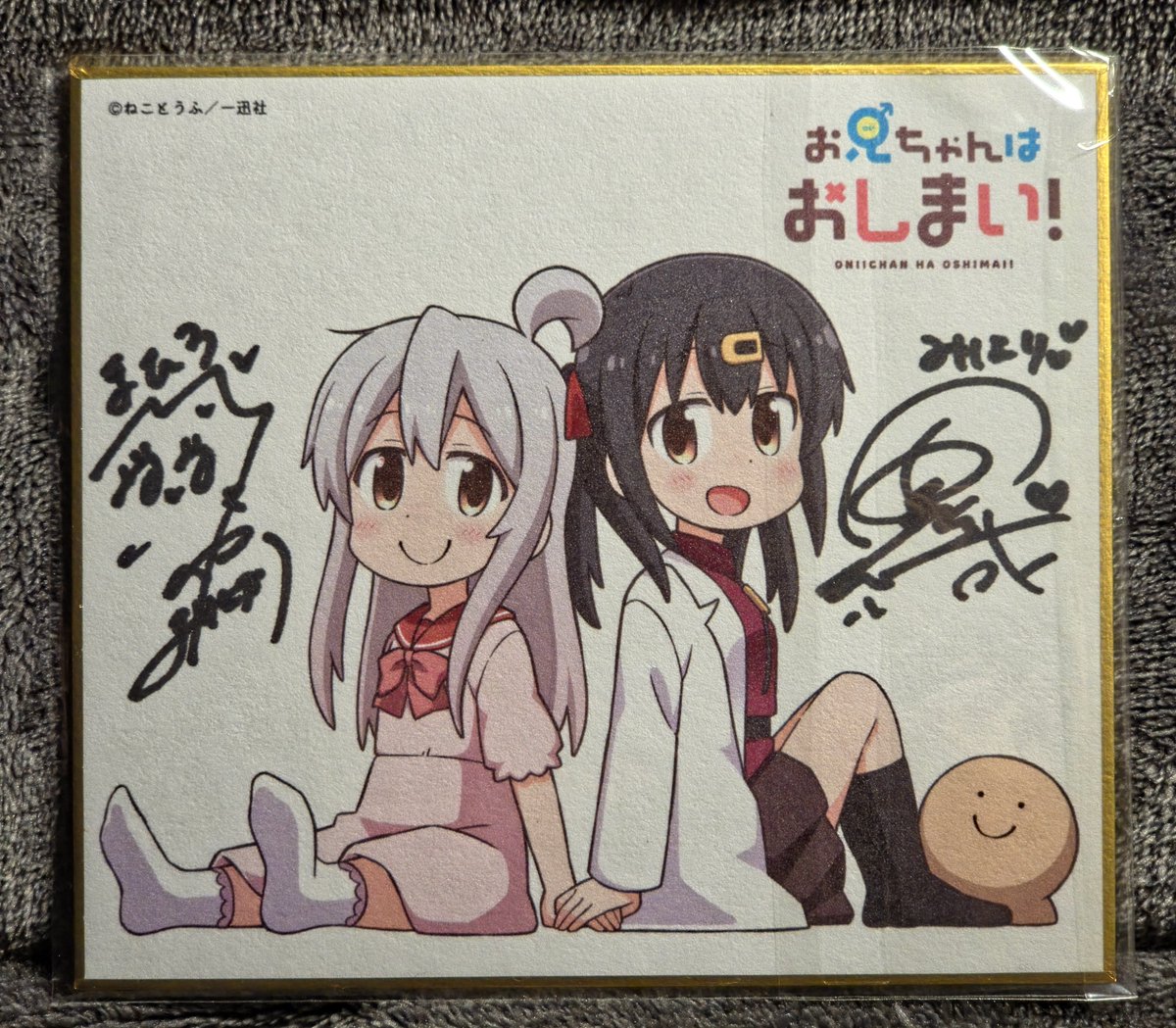 オルタナティブガールズ サイン色紙 織宮結衣 佳村はるかTwitterCP当選品 密かに当選していた⓫巻発売&MV公開記念！のお兄ちゃんはおしまい！の