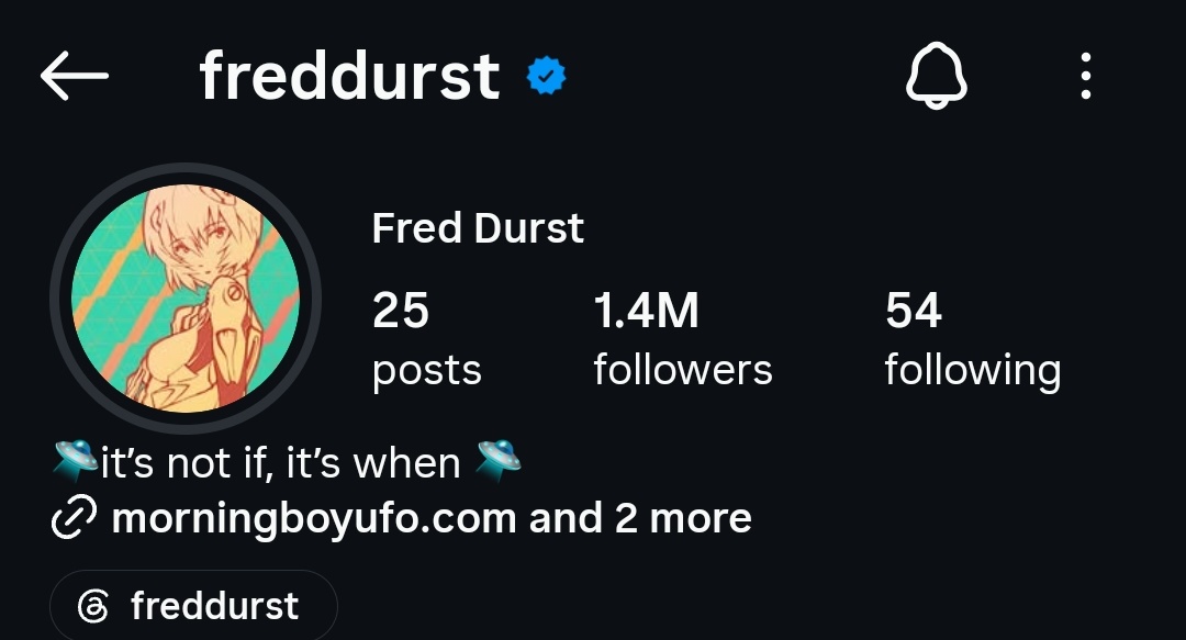 TheRealRansora's tweet photo. What the fuck lmao Fred Durst has a Rei Ayanami pfp on Instagram 

What a fucking chad https://t.co/pC9JhdtiQM