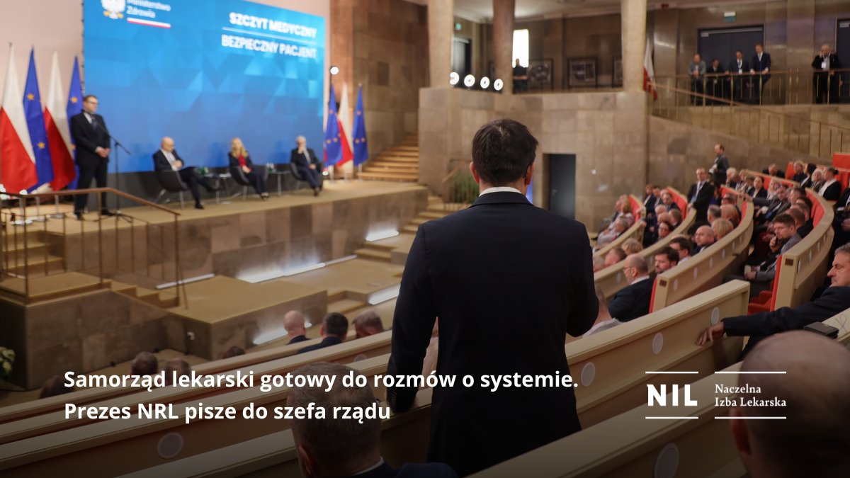 NaczelnaL's tweet photo. Prezes @NaczelnaL Łukasz Jankowski wystąpił do premiera @donaldtusk z prośbą o spotkanie ws. planowanych zmian w ochronie zdrowia. Jest to bezpośrednia reakcja na wypowiedź premiera RP dotyczącej rozwiązania problemu kominów płacowych w ochronie zdrowia wspólnie z samorządem lekarskim.

Chodzi m. in. o projekt dot. danych o wynagrodzeniach w podmiotach leczniczych. #Samorządlekarski podkreśla: potrzebne są dialog, transparentność i rzetelne rozwiązania systemowe.

https://t.co/V68W1goHrH