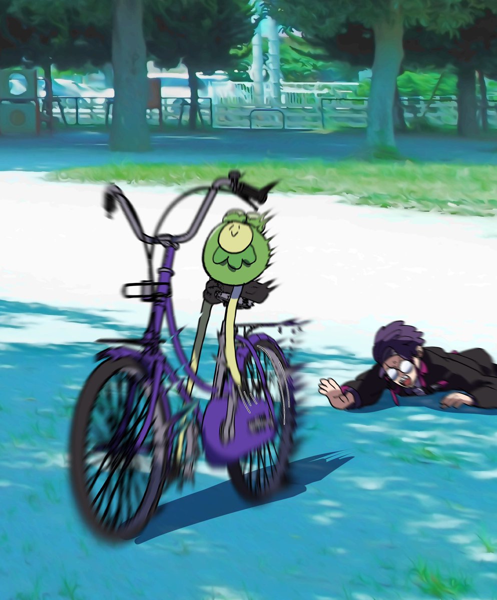 suga_pkmn's tweet photo. 近所の幼子がパパを置き去りにして自転車で爆走してて良かった。 https://t.co/8S9ZBZwbeU