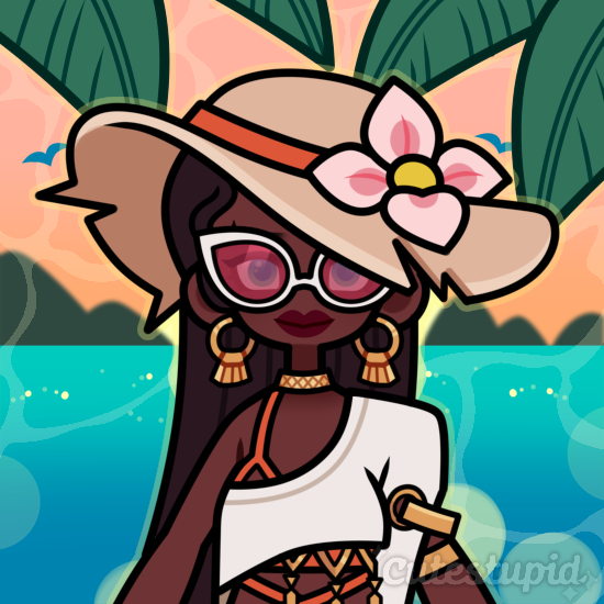 cupidemotes's tweet photo. Pool Party Senna Icon! Feel free to use :3c https://t.co/97Kx6cI4Oc