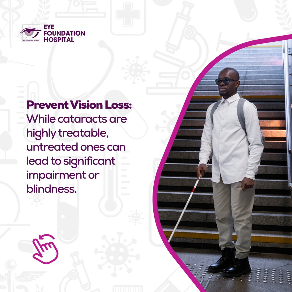 eyefoundationng's tweet photo. Cataracts often develop gradually, making it easy to miss the early warning signs until vision becomes seriously affected. That's why early detection is so important. https://t.co/FazSEQWWER