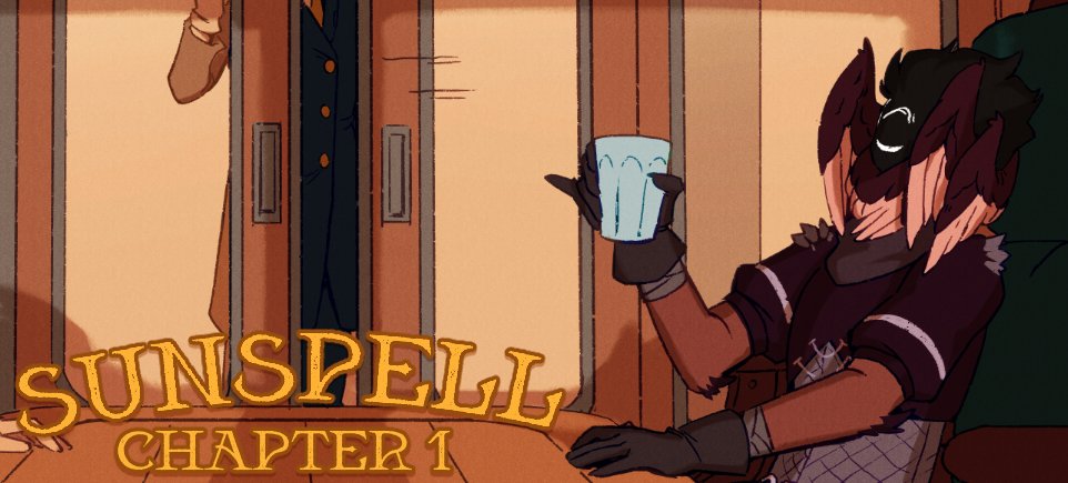 AstraSoda's tweet photo. SUNSPELL✨ Ch. 1 Pg 3!  

I hope I didn't forget my ticket.  

✨Read for free @ Webtoon, Tapas, Toonoku(For Tr)
✨Want to read the more pages and see behind the scenes? Early access monthly pages and behind the scenes @ my patreon
 #sunspell #webcomic #comic https://t.co/Vj0TKcOCx8
