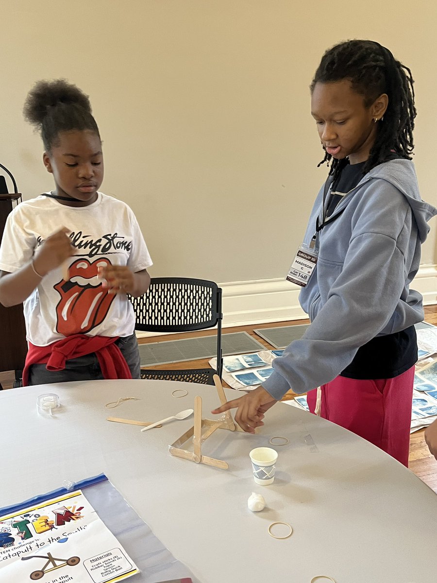 Onceuponadowdy's tweet photo. Newton County Stem Camp at Oxford College at Emory University Day 2! Catapult Challenge to help the geese to migrate to the South! Literacy Stem is “Lit”! @E3TechGirl @shebriej @Lori_McGovern @NewtonCoSchools https://t.co/oRWkCTtD3V
