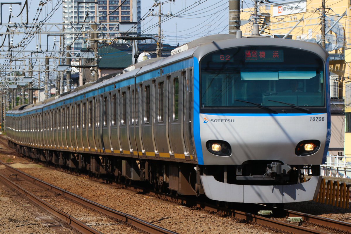 Deshikunn's tweet photo. 相鉄10000系10708F
最後の未更新通急横浜行
運用復帰しましたね勝手に殺してごめん https://t.co/p354hHFs79