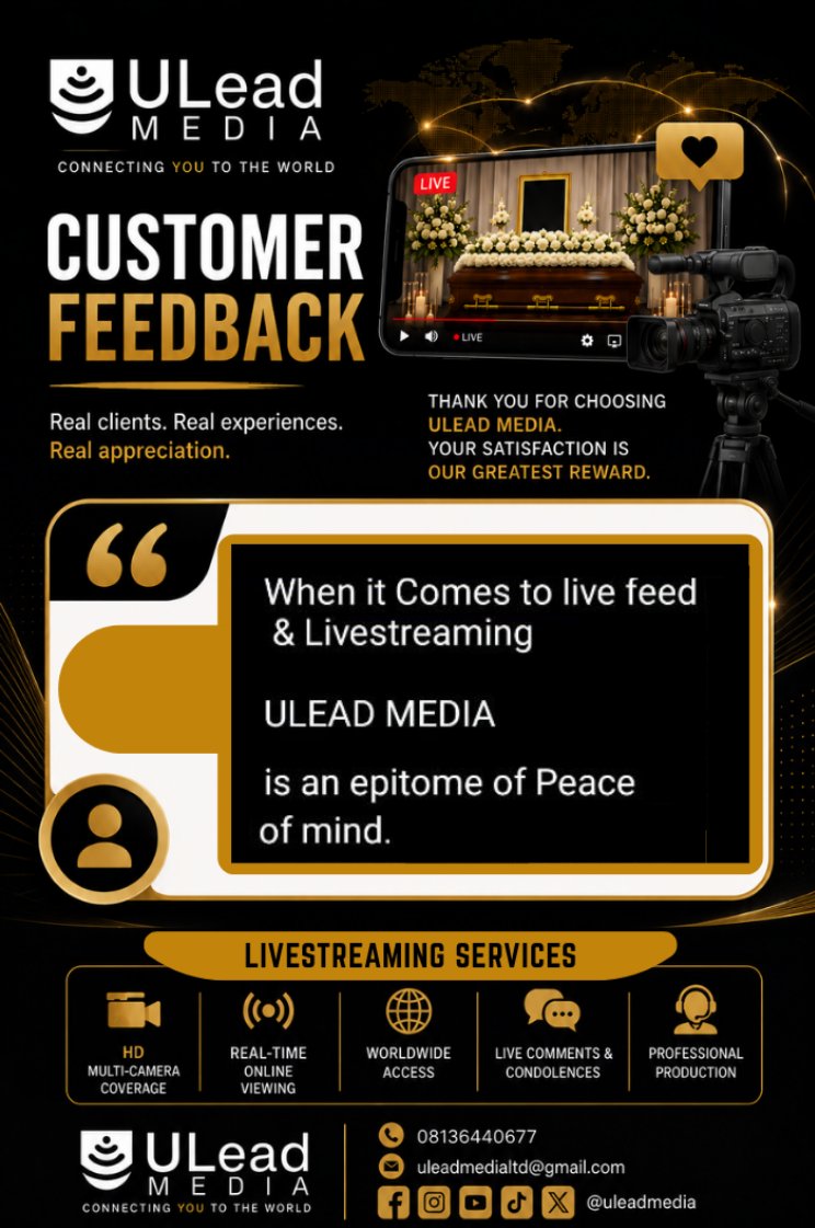 uleadmedia's tweet photo. Real Clients | Real Experiences | Real Appreciation 

ULead Media
Connecting you to the World
| Livestream | Live Display | LED Screens | Media Consulting 

#uleadlivestreams #uleadmedia #LiveProduction https://t.co/kZHC9M9B19
