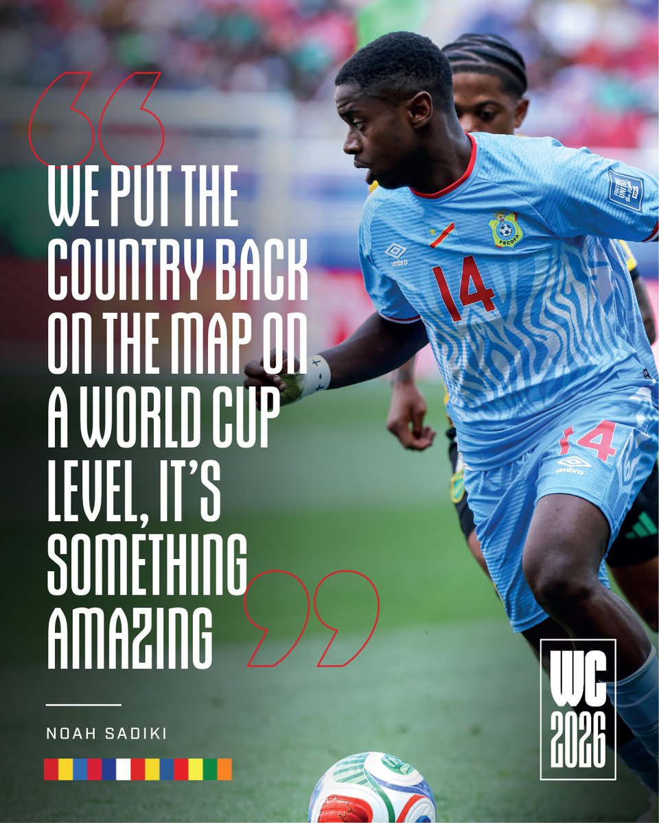 SunderlandAFC's tweet photo. Wearside and DR Congo are right behind you, Noah! 🇨🇩❤️