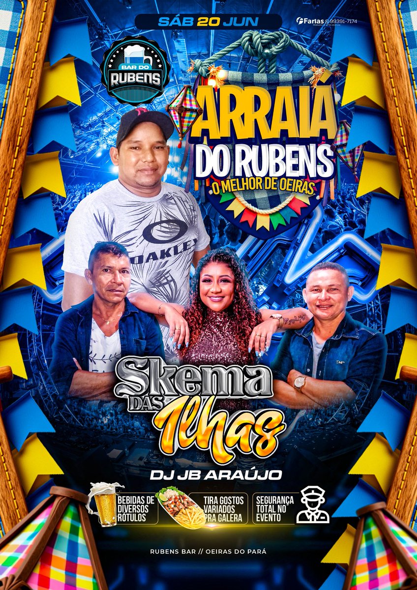 djjbaraujo's tweet photo. NESTE SÁBADO DIA 20 DE JUNHO DE 2026 SERÁ NO RUBENS BAR https://t.co/6UfXauF7y2