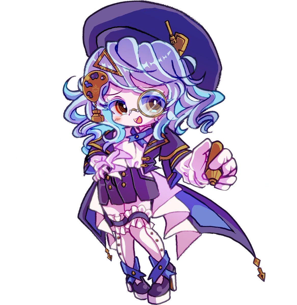 🎨🐍💕Chibi💕🐇🐈 #イラストㅤㅤㅤ