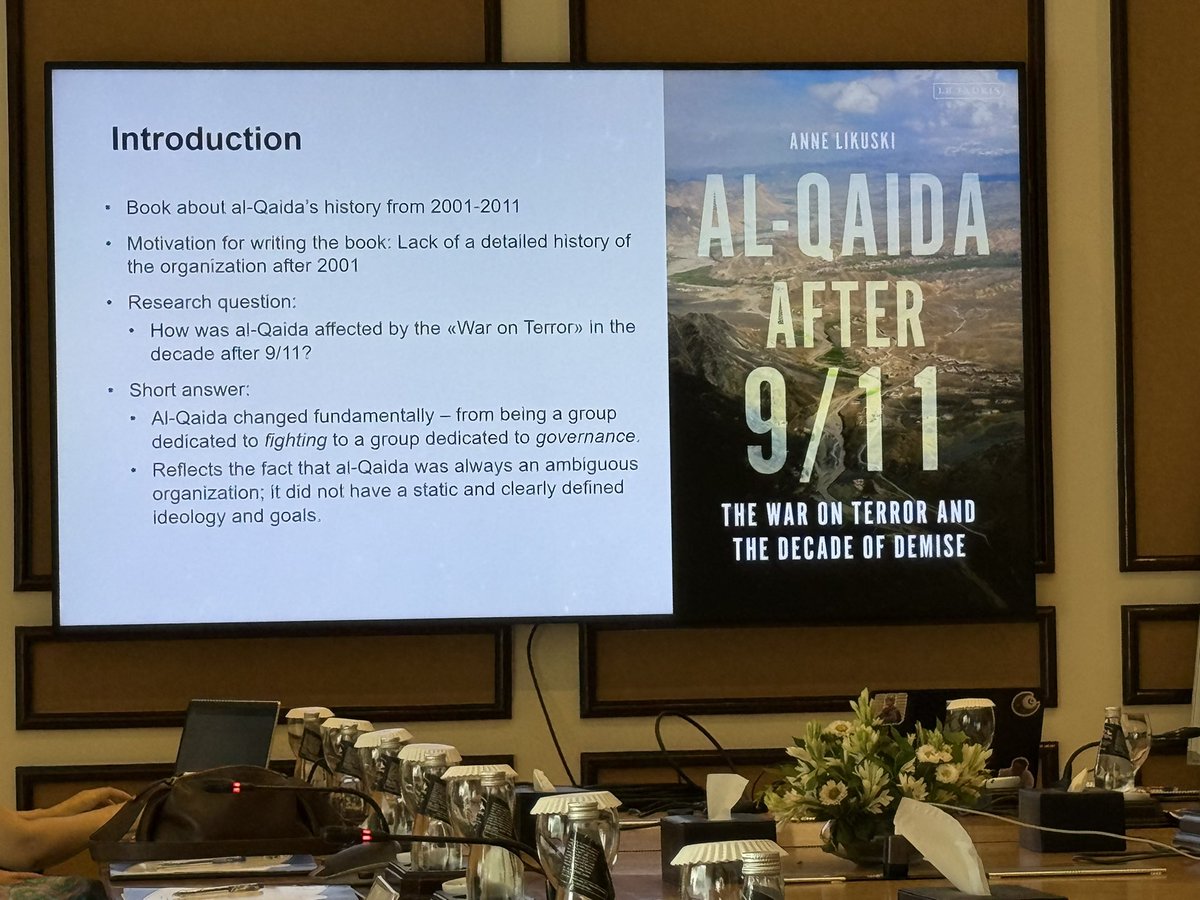taahir_khan's tweet photo. #AlQaida Book launch in Islamabad: Launch of Book “Al-Qaida after 9/11: War on Terror and the Decade of Demise”. Author Dr Anne Likuski spoke at the launching ceremony organised by @PAKPIPS @AmirRana . The book provides insight into how did the War on Terror impact Al-Qaida in the decade after 9/11. It analysis the inner workings of AlQaida through the eyes of its mid-level leadership in Pakistan and relies on the Abbotabad Documents the group’s own internal communications between 2002-2011. Dr Anne is the author of Al-Qaida in Afghanistan.