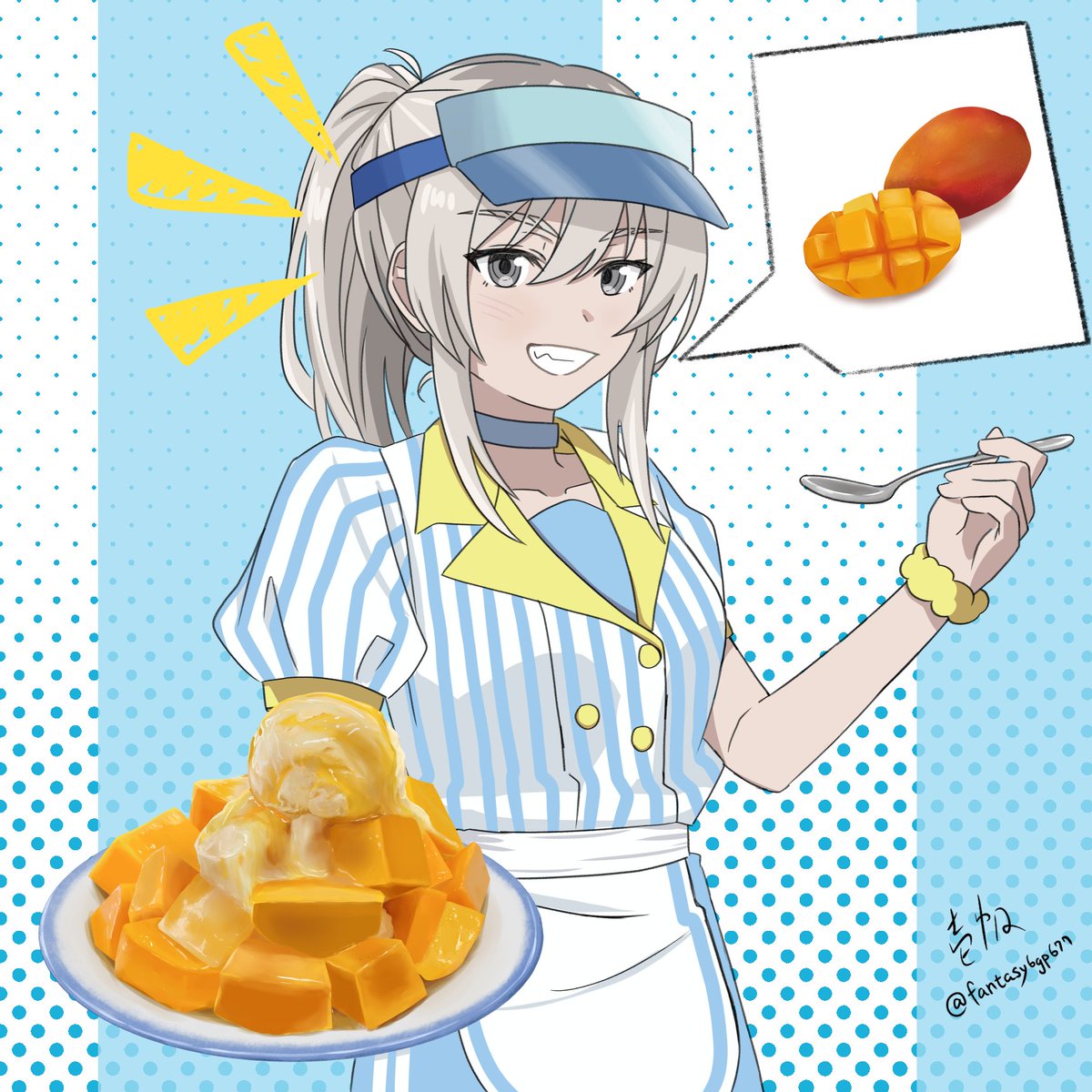 fantasy6gp677's tweet photo. 🌞炎炎夏日🫠
來吃芒果冰吧‼️
🥭🍨🍧😋🩵

#ガルクラ https://t.co/GHQVjWDCON