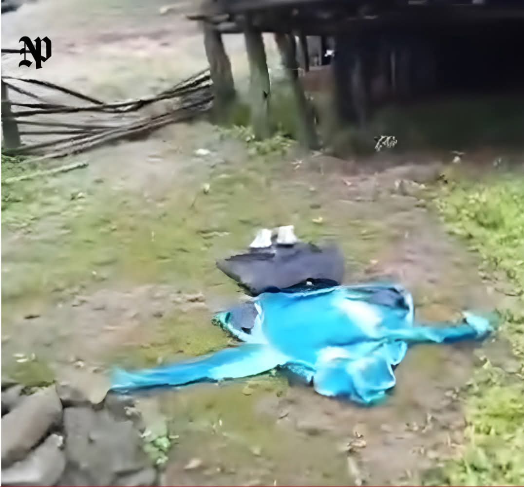 JangminTouthan1's tweet photo. A very shameful act of the @crpfCoBRA personnel who r supposed to be the civilians guardian  killing a young villager of Kolchung, Henglep  in #FakeEncounter . As per eye witness, he was  shot twice, after  killed, his own clothes wer removed &amp; dressed in an underground outfits https://t.co/545vU8K2Ab