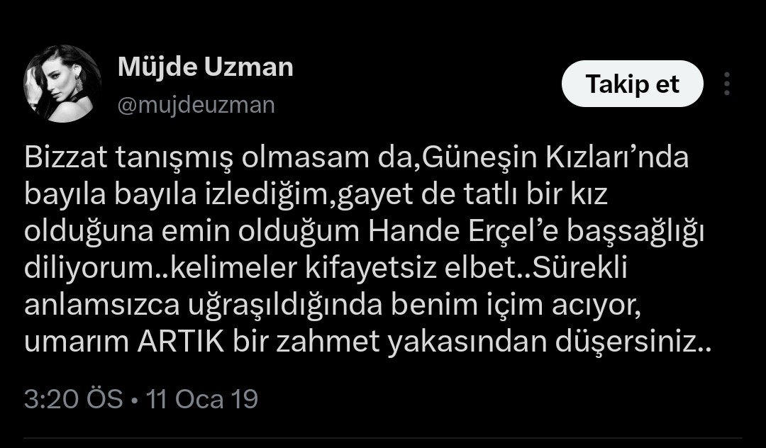 iamanotqueen's tweet photo. müjde uzmanın sektördeki bu duruşunu hep çok sevmişimdir. zamanında hande annesini kaybettiğinde bile herkes linclerken o sessiz kalmayıp desteğini göstermişti gerçekten çok vicdanlı ve naif bir kadın🙏🏻 https://t.co/f3QR3jTc4s