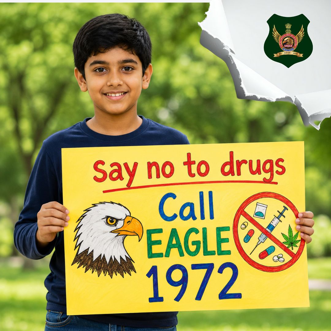 EagleAP1972's tweet photo. SAY NO TO DRUGS - Call EAGLE Toll free number 1972
#APPolice
#AndhraPradeshPolice
#VizagCityPolice
#vizayanagarampolice
#KakinadaDistrictPolice
#anakapallipolice
#VijayawadaPolice
#kadapapolice
#nandyalapolice
#eastgodavaripolice
#HomeMinisterAnitha
#APPOLICE100 https://t.co/Hz5mOeqx9W