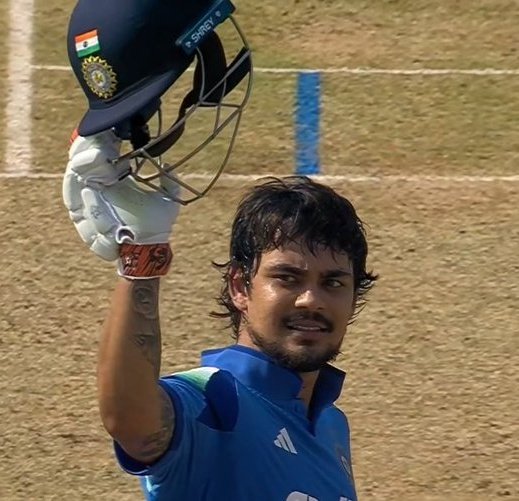 SaffronChargers's tweet photo. Cricketer Ishan Kishan once again scored a sensational century today against Afghanistan.

Since returning to the Indian team, he has been delivering excellent performances consistently.

A lot of the credit for this goes to Indian team coach Gautam Gambhir. It was Gautam Gambhir who gave Ishan Kishan another opportunity and helped him make a comeback to the Indian team.

Because of internal politics and lobbying within the BCCI, Ishan Kishan could not play for the Indian team for nearly two years. He was out of the team and was not getting opportunities.

Then Gautam Gambhir became the coach of the Indian team, and after that he gave Ishan Kishan another chance in the Indian cricket team.

Since then, Ishan Kishan has been performing consistently in every match.