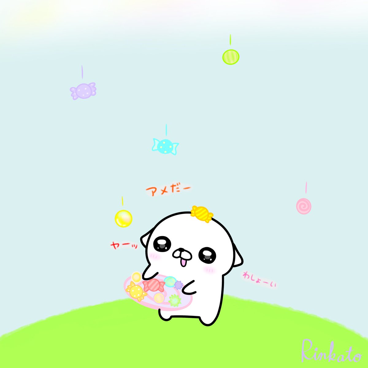 _rinkato_'s tweet photo. 『アメは突然に。。』
#４コマ絵本 #イラスト https://t.co/dVYxVDnGqP