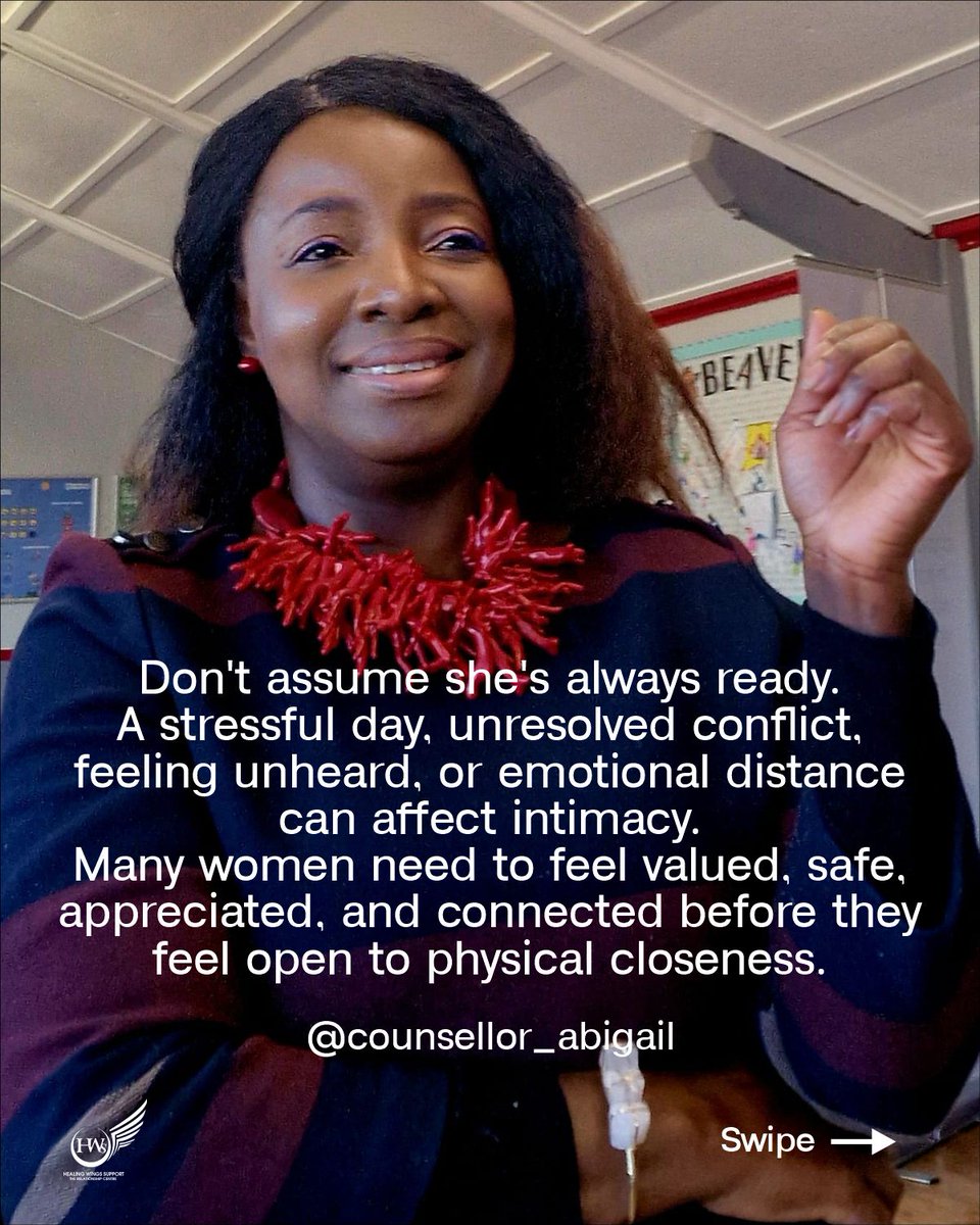 HEALING_WINGSS's tweet photo. A thriving intimacy life is often the result of consistent emotional connection.

#abigailborquaye #healingwingssupport #coupleintimacy https://t.co/ECP11RCJVU