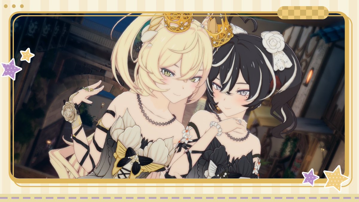 Nonius0702's tweet photo. 新衣装着た推しに「引かないですか？」って聞かれたらね。
そりゃあ引きますよ！
心の中のオム兄が「ﾝｰ、ﾋｲﾁｬｳ!」って言ってた
#スタレゾ #スタレゾSS https://t.co/V6yOL95b5q