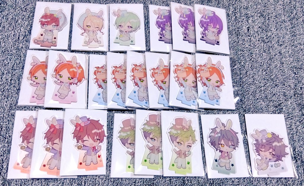 nyanda99's tweet photo. 【交換】
あんスタ　アニカフェ

譲：アクスタ（一彩、藍良、巽、マヨイ、ひなた、ゆうた、千秋、ジュイス、みか、陣）、缶バッジ（宗、みか、藍良、巽、マヨイ、ひなた）
求：缶バッジ（舞珠）

※平日20時過ぎor池袋手渡し、郵送対応可能。
※交換含むでしたら定価譲渡可能。 https://t.co/NLiYKqJUnc