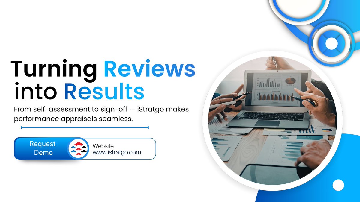 iStratgo's tweet photo. Transform traditional performance appraisals into continuous, meaningful performance conversations that drive employee growth and organizational success.
Book a demo:
https://t.co/zvz5fpq0IB
#PerformanceManagement #HCMSoftware #HRTech #TalentManagement #EmployeeEngagement https://t.co/gV1wU9Yrn1