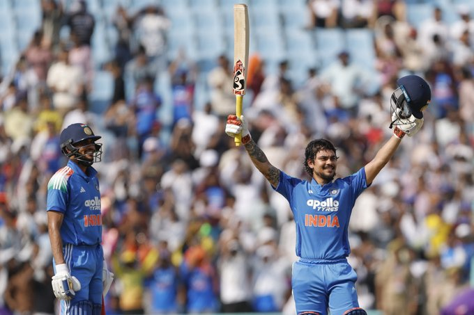 SRHXtra's tweet photo. Highest Run Rates in 200+ Partnerships for India in ODIs:

9.82 – Shreyas Iyer & KL Rahul vs Netherlands, Bengaluru, 2023 (208 runs off 127 balls) (4th Wicket)

9.60 – Shubman Gill & Ishan Kishan vs Afghanistan, Lucknow, 2026 (224 runs off 140 balls) (3rd Wicket), Today*

9.15 – Ishan Kishan & Virat Kohli vs Bangladesh, Chattogram, 2022 (290 runs off 190 balls) (2nd Wicket)