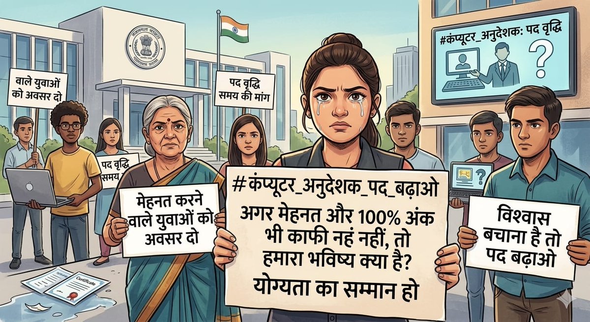 pawansahu51's tweet photo. X (Twitter) पर हमारा अंतिम प्रयास है।
हर साथी अपनी पूरी ताकत लगा दे—Tweet, Retweet, Like और Comment करके अपनी आवाज़ बुलंद करें।

⏰ समय: शाम 7 बजे से 9 बजे

#कंप्यूटर_अनुदेशक_तिथि_बढ़ाओ
#BCI_Exam_Date_Extend

@ersanjayjpr @dineshfenin @Param_Sir1 @PawanPSClive @DvsMoga https://t.co/YBU3X4orZ1