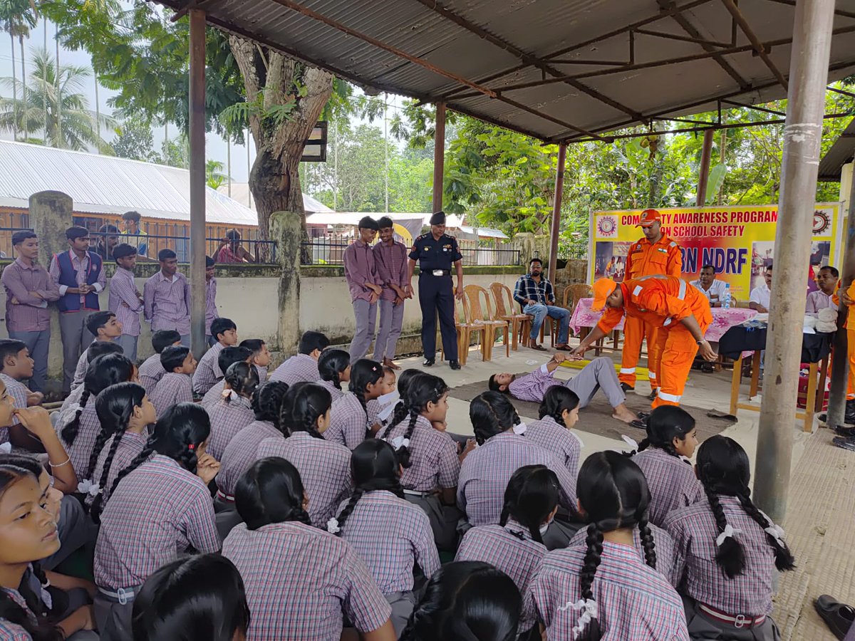 DisasterMgmtTRP's tweet photo. Awareness Programme on Disaster Management conducted on 15.06.2026 at Palatana HS school under Udaipur Sub-Division organized by District Disaster Management Authority, Gomati District. https://t.co/aBC5cwEiim