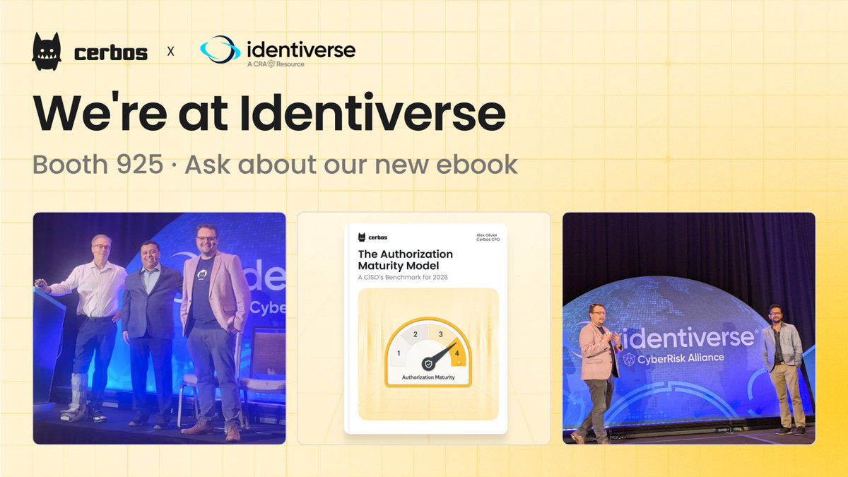 cerbosdev's tweet photo. An agent reaching beyond its scope is how a breach starts now, and the #CISO answers for it.
Our new ebook shows where your authorization program stands, maps your regulatory exposure, and gives a 90-day plan to close the gaps.
📘🔗https://t.co/WTSxyt0tNL
#Identiverse #IDV26 https://t.co/lmNB4P930B