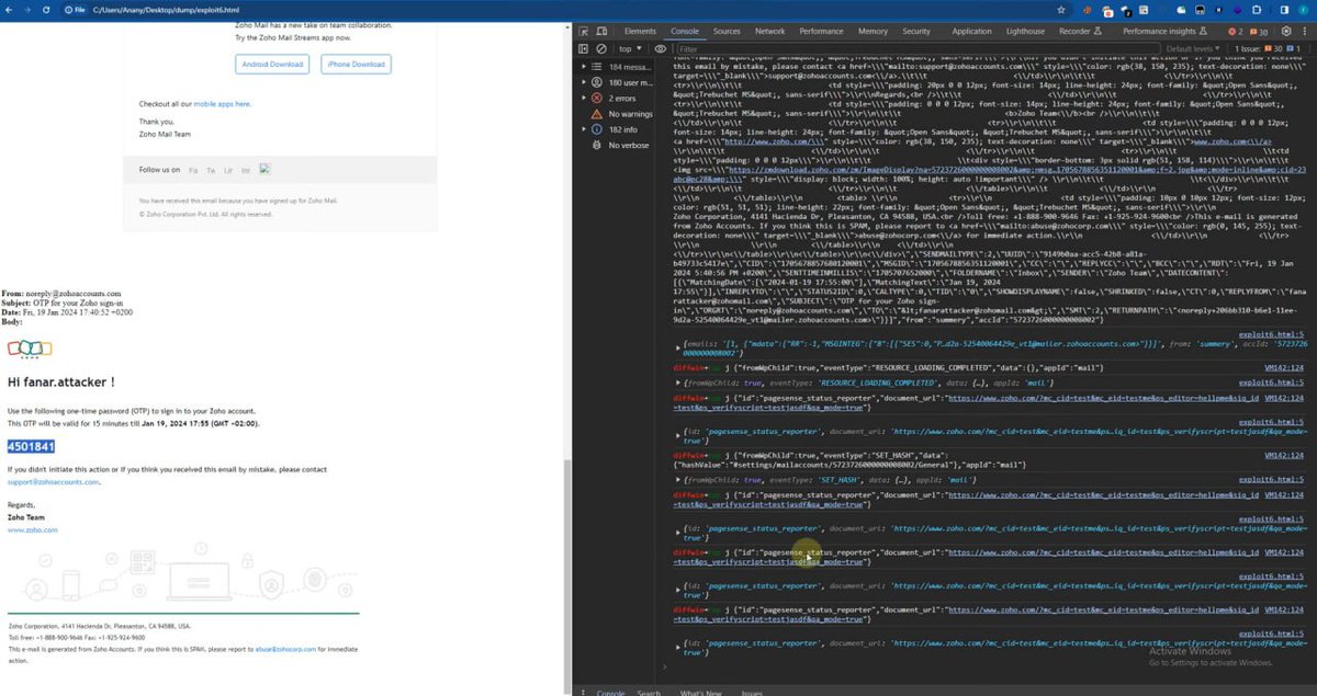 luckyhacker43's tweet photo. $2,200 Zoho Bug Bounty 🤑

Zoho Account Takeover: How a Single Click Can Lead to Full Control over your Zoho account by Abdalla Ali 🤯🔥

👨‍💻 Abdalla Ali (x/abdallaEg1)
🔗 https://t.co/Imv7chkDac
🔗 https://t.co/BqauJGCaTo
🔗 https://t.co/OFghVH9WMp

🔗 https://t.co/FeMz53HSN0 https://t.co/IJZDBoOqcD