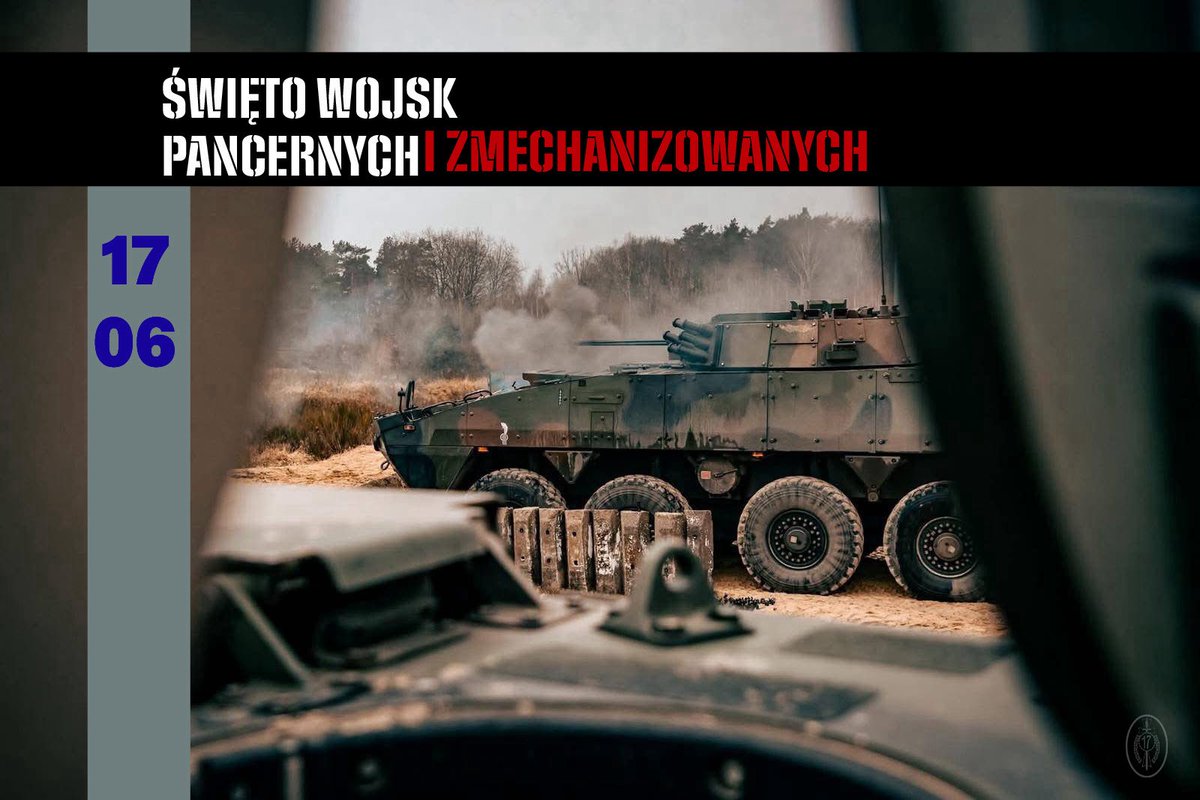 17WBZ's tweet photo. #ŚwiętoWojskPancernychIZmechanizowanych

🇵🇱 17 czerwca – nasze święto!
To dobry moment, by na chwilę zwolnić.

Zmechanolskie pozdrowienia i wszystkiego najlepszego dla wszystkich pancerniaków i zmechanizowanych! https://t.co/TpEZGnIsHv