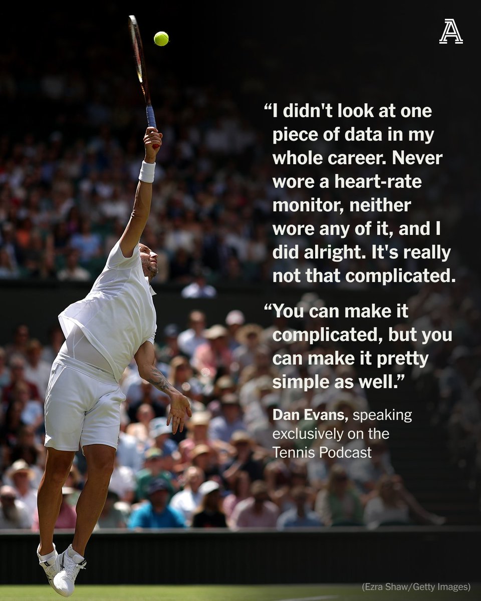 TheAthletic's tweet photo. Dan Evans, the British tennis player who achieved a career-high ranking of world No. 21 in 2023, is bowing out of the sport in typically outspoken fashion.

In an exclusive interview with the Tennis Podcast, Evans went into more detail about the problems he sees in British tennis.

✍️ @CDEccleshare 

https://t.co/4ZXz0bjdvZ