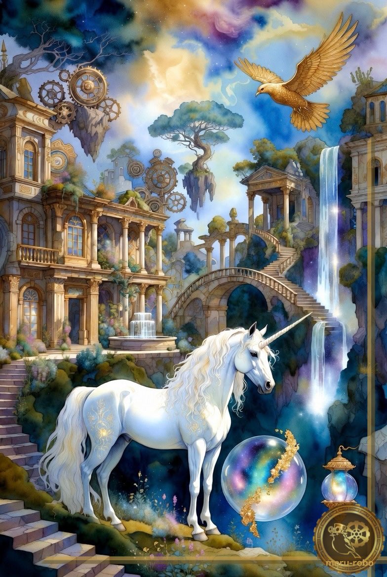 morurobo's tweet photo. にじむ魅力と神秘と渋さ 
#fantasy #Unicorn https://t.co/miBVBkvgce