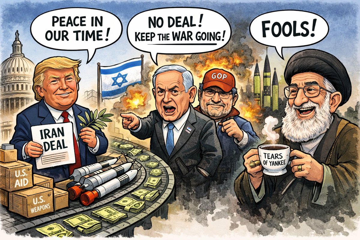 nc_airways's tweet photo. https://t.co/qdCccm8erY
The 109‑Day Mirage 
Trump’s “deal with Iran” collides with Israel’s defiance. Iran ridicules, Gaza unresolved. America faces decline.  #IranDeal #USIsrael #Geopolitics #Decline https://t.co/cSX0AgTOLF
