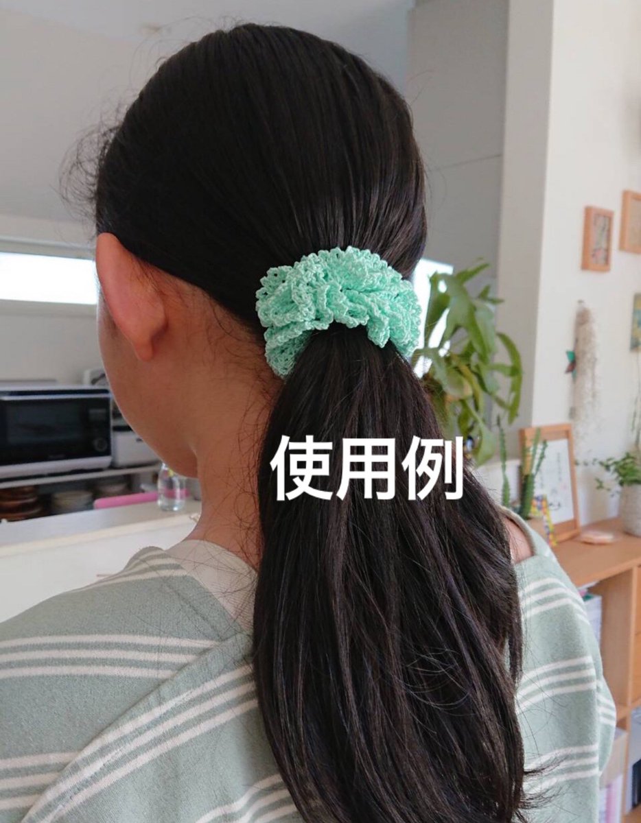 kiso_bluedrop's tweet photo. 日向箱さん(@hinatan4442)にて、シュシュをお買い上げいただきました！

ありがとうございます(◍︎•ᴗ•◍︎)

 #ハンドメイド #ハンドメイド作家 #編み物 #ハンドメイド好きさんと繋がりたい #ハンドメイド雑貨 #委託販売中 #日向箱 #上板橋 #ハンドメイド作品 https://t.co/xgo7tUf1kM