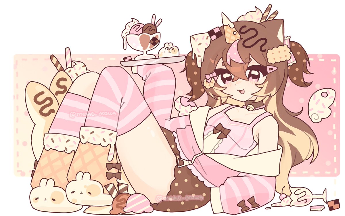 Meik0_draws's tweet photo. Full version of my dtiys art!! I’m so in love how it looks 🍩✨🧁💕

#cuteart #dtiys #cuteoc #artfight #vgen https://t.co/CQhNmqICXK