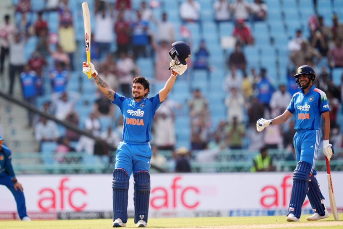 SRHXtra's tweet photo. Highest Partnerships for Any Wicket vs Afghanistan in ODIs:

260 – Steve Smith & David Warner (Australia), Perth (WACA), 2015 (2nd wicket)

224 – Hamilton Masakadza & Sikandar Raza (Zimbabwe), Bulawayo, 2014 (1st wicket)

224 – Ishan Kishan & Shubman Gill (India), Lucknow, 2026 (3rd wicket), Today*
