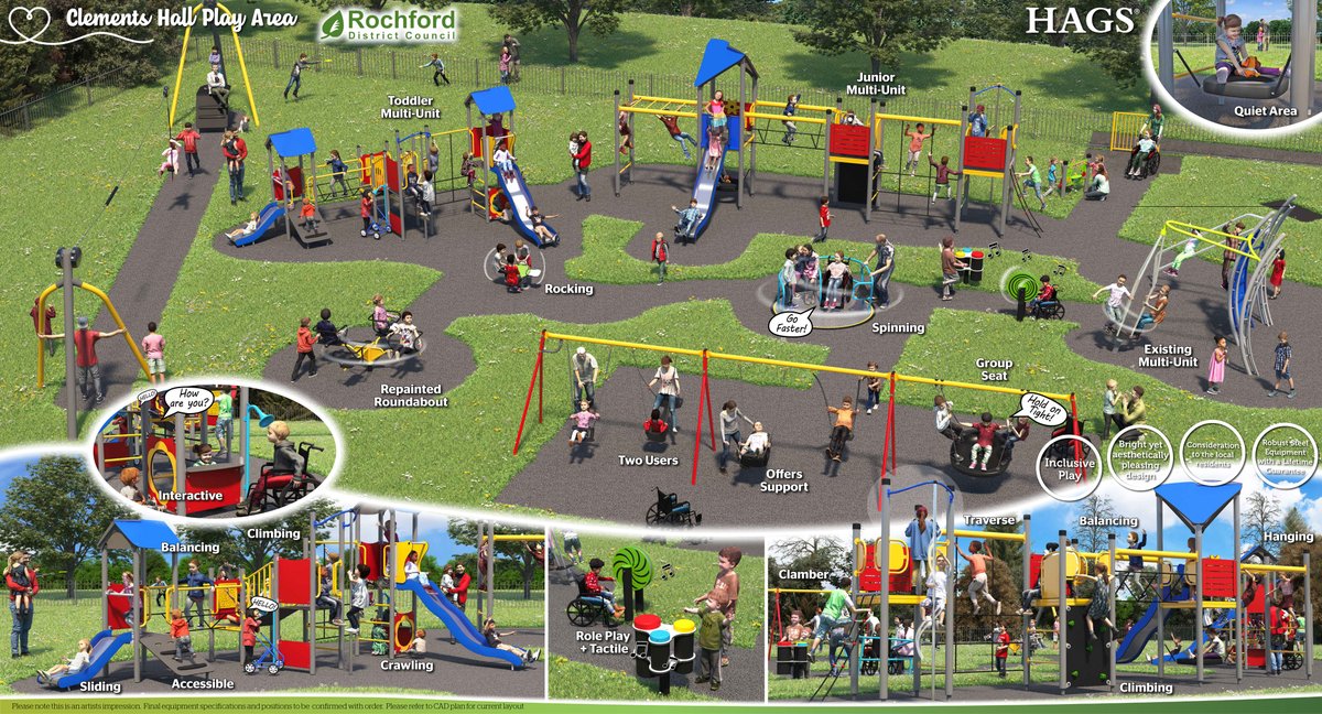 RochfordDC's tweet photo. Clements Hall Play Space is now closed as we prepare for refurbishment starting 29 June.

 The site will be shut for three to four weeks while we replace ageing equipment with a new inclusive design. 

Please follow safety signs and keep clear of the work zone. https://t.co/36DM4UuGJe
