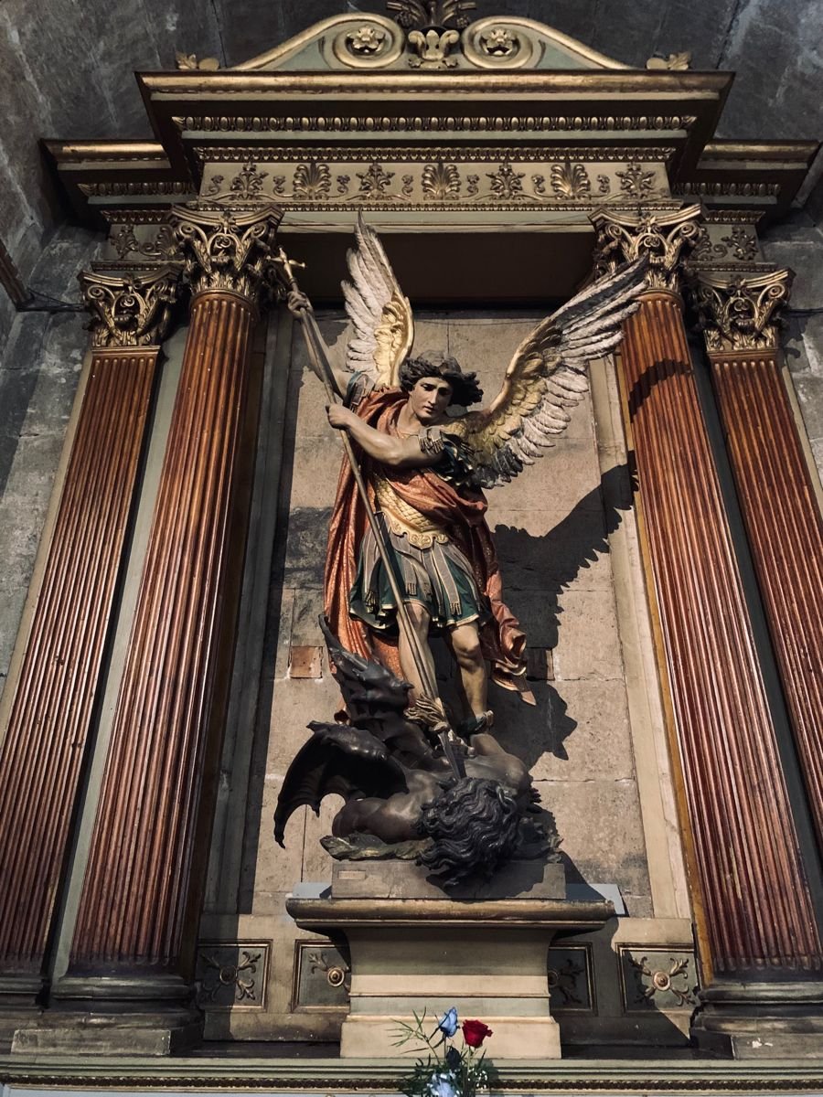 Mothermary0012's tweet photo. Saint Michael the Archangel defend us in battle.. https://t.co/I0hEWQe53q