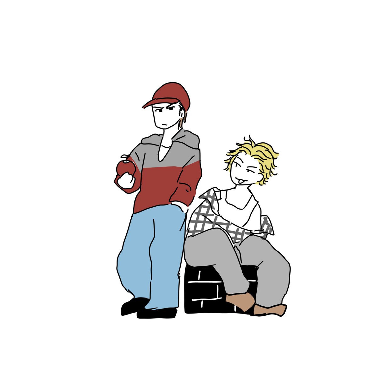 kyuuuuuri5's tweet photo. 好きなドラマをうろ覚えで描く試み③
伝わるか……？ https://t.co/lqoGjWzqwo