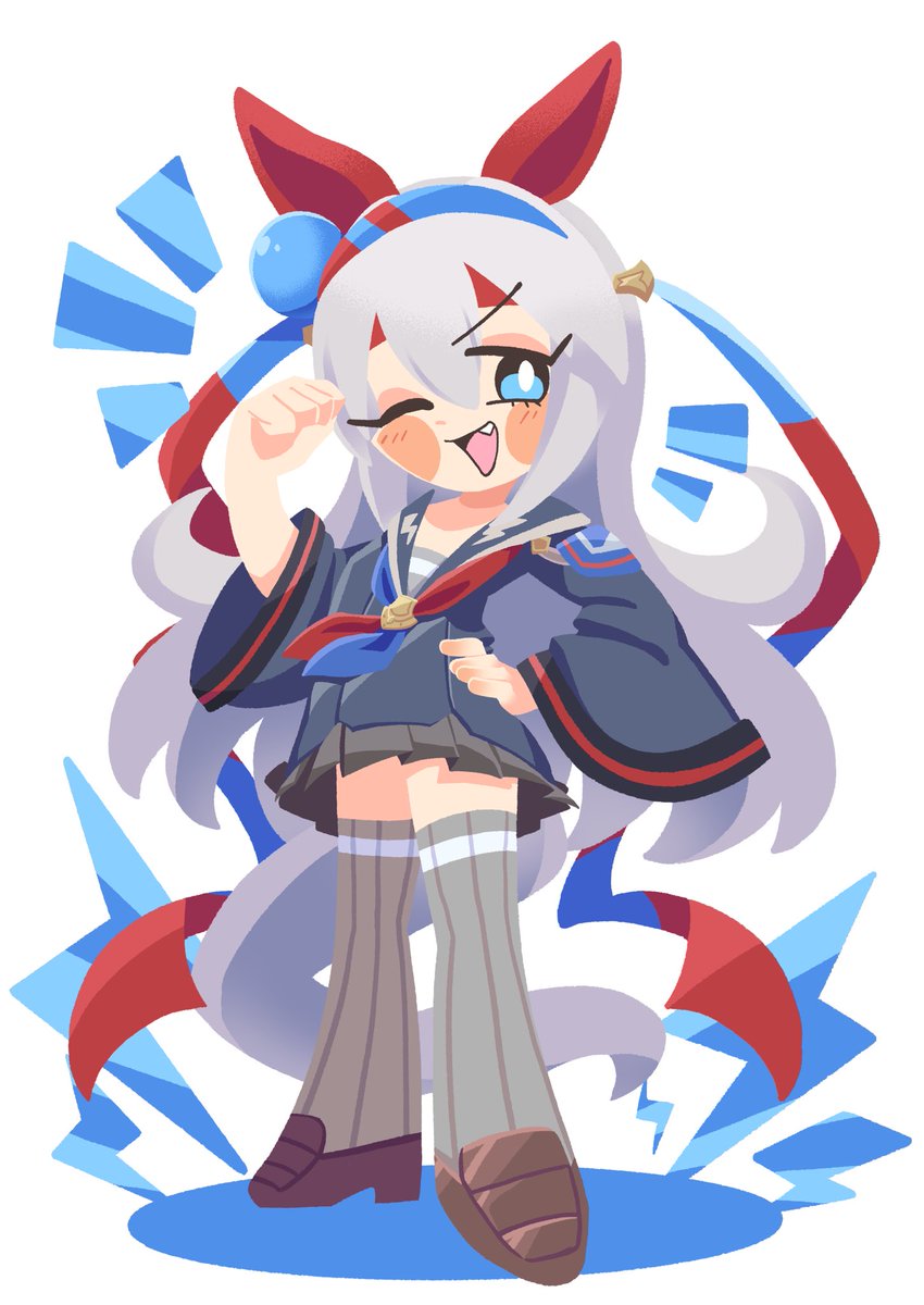 sinsetomeito's tweet photo. タマちゃんの原案衣装、良い　#ウマ娘 https://t.co/TbKoLNO4gh