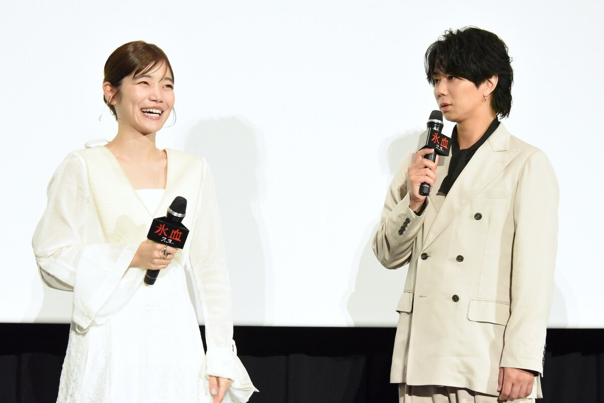 eiga_natalie's tweet photo. 北山宏光「氷血」撮影現場の“寒さ”に震える、加藤千尋は念願のホラー映画出演を喜ぶ

🔻完成披露上映会レポート（写真14枚）
https://t.co/QZaaM0r8nc

#氷血 https://t.co/9xWjBoXcvZ