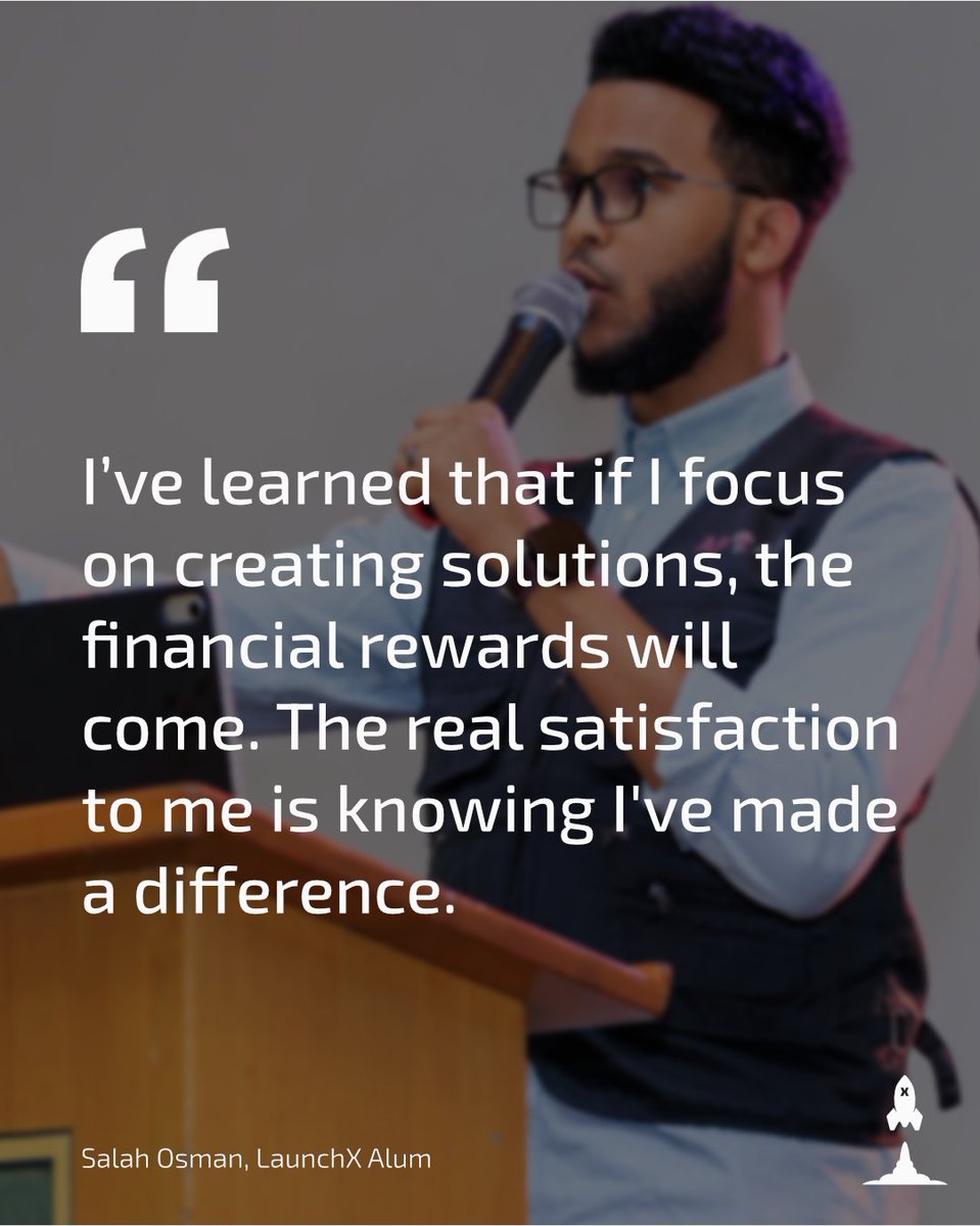 launchx's tweet photo. Born into a family of 10 siblings in Kenya, Salah was raised with an unshakable belief in the value of community and service. Salah’s story is a powerful example of trusting in one’s abilities and purpose, even when the road ahead is uncertain. Read here: https://t.co/8qXXwuFJwt https://t.co/UC10kDtwyB
