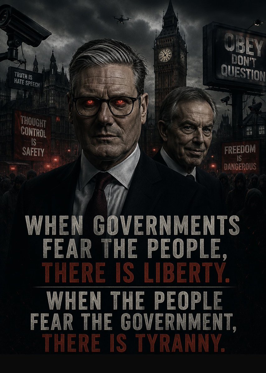 benonwine's tweet photo. Labour says a further statement on VPN’s will be made in July, with restrictions now being discussed following the social media ban.

This should concern everyone, not just parents or teenagers.

Millions of ordinary people use VPNs to protect their privacy, secure their personal data, and browse the internet without being tracked. The idea that the government is now looking at restricting access to them is a step in the wrong direction.

History teaches us that free societies encourage people to think, question, and challenge those in power. Governments should never be afraid of an informed public.

As the saying goes: “When governments fear the people, there is liberty. When the people fear the government, there is tyranny.”

Privacy is not a crime. Questioning those in power is not extremism. Freedom, once surrendered, is rarely won back without a fight. 🇬🇧