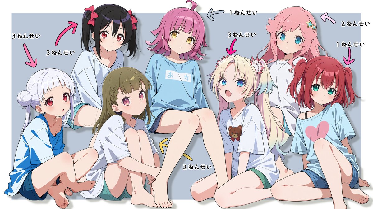 LL_SchoolIdol's tweet photo. おすまし顔のちみっこアイドルちゃんたち https://t.co/honjlfSt0S