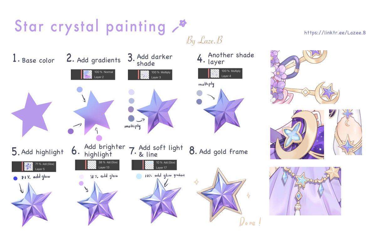 Lazee__B's tweet photo. A small star crystal charm tutorial ✨🥹 https://t.co/0KUy6pQ3tD