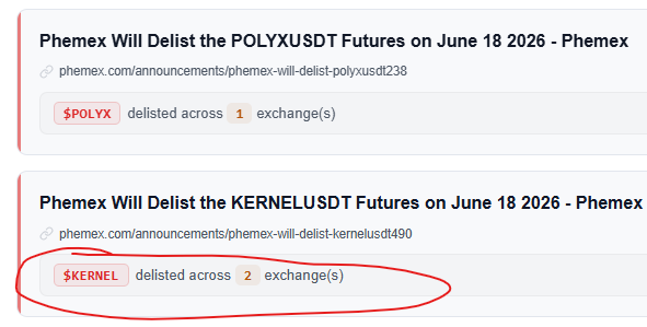Delisted Coins tweet media