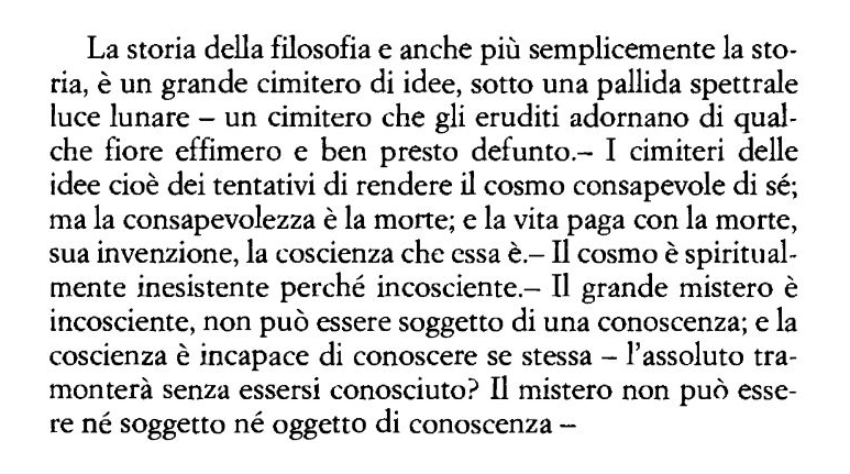 Philoinconnu's tweet photo. «Il grande mistero è incosciente...» [Andrea Emo // Quaderni] https://t.co/PFTntAZba5