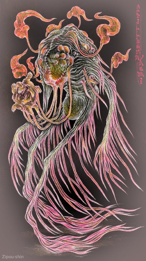ShinZipou's tweet photo. #kami #kamigawa #spirit #mtg #creature #drawing #pencil #noai #humanartist #conceptart #monster #creaturedesign #ghost #yokai #youkai #yurei #coloredpencil #magic #fantasy #horror #tcg #fanart #fanmade #creepy #stillborn #wraith #japan #japanese #asian #traditionalart #monsterart https://t.co/wqSZNG5iMb