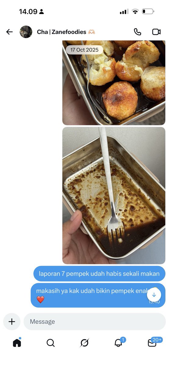 queerisy's tweet photo. beneran engga mau gatekeep… ayo lariskan…

beli pempek gluten free di twitter saking enaknya selalu laporan kalau udah habis ke sellernya dan sekarang juga jualan otak-otak keju 😭 SELALU ENAK…… https://t.co/9U7ReONpxw