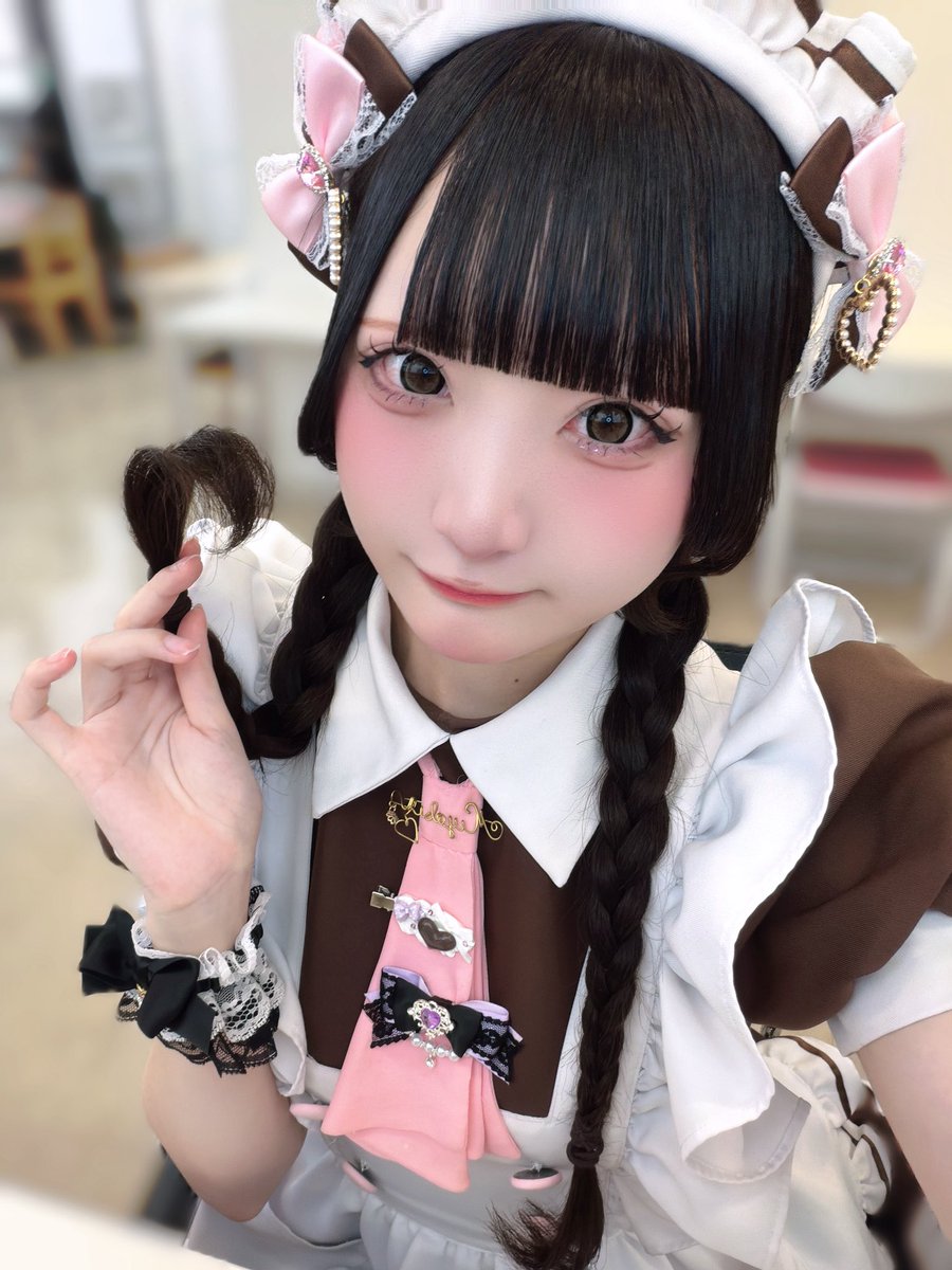 atmaid_miyabi's tweet photo. おさげ♡ https://t.co/tebQueNV1r